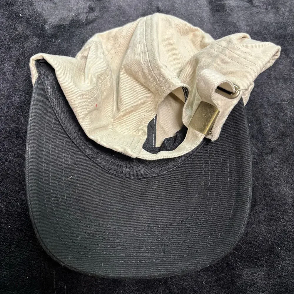 Tan & Black Crystal Hat